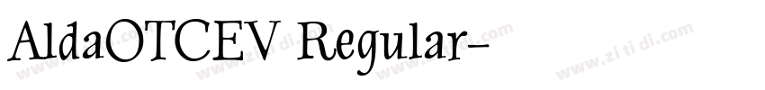 AldaOTCEV Regular字体转换